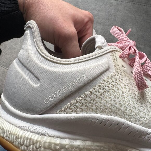Adidas Crazyflight X Indoor Volleyball Shoes with Pink Laces - Picture 4 of 5